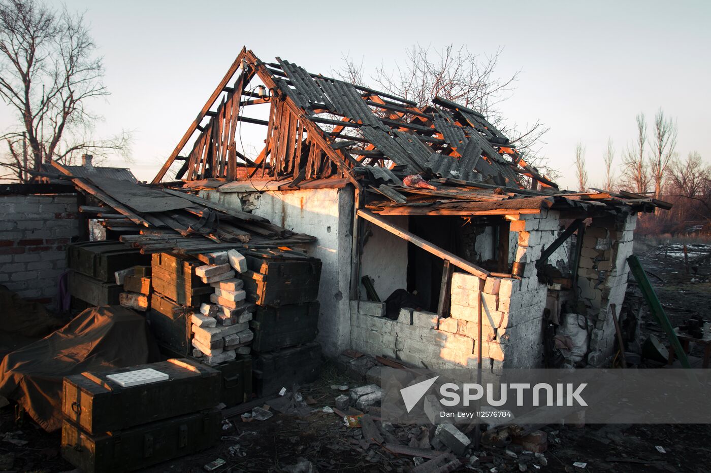 Situation in Lohvinove, Donbas