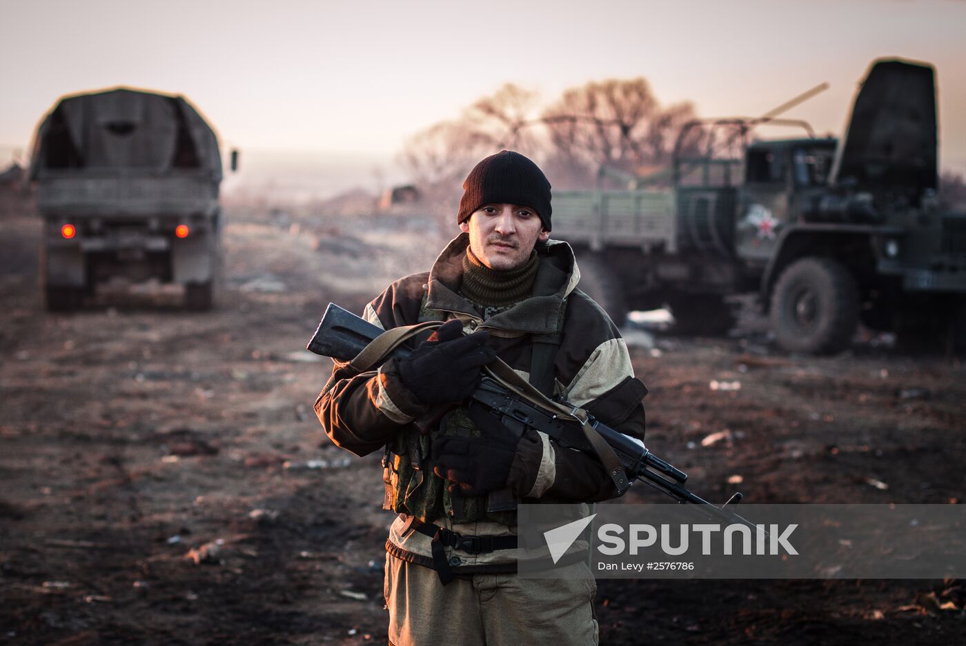 Situation in Lohvinove, Donbas