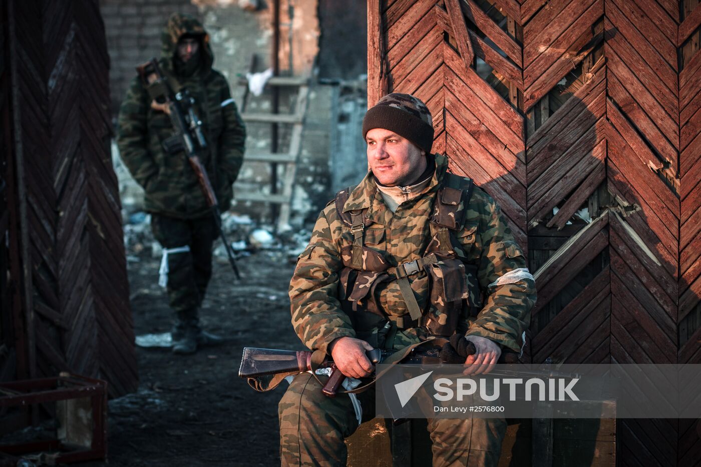 Situation in Lohvinove, Donbas