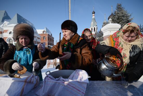 Shrovetide celebrations in Russian regions