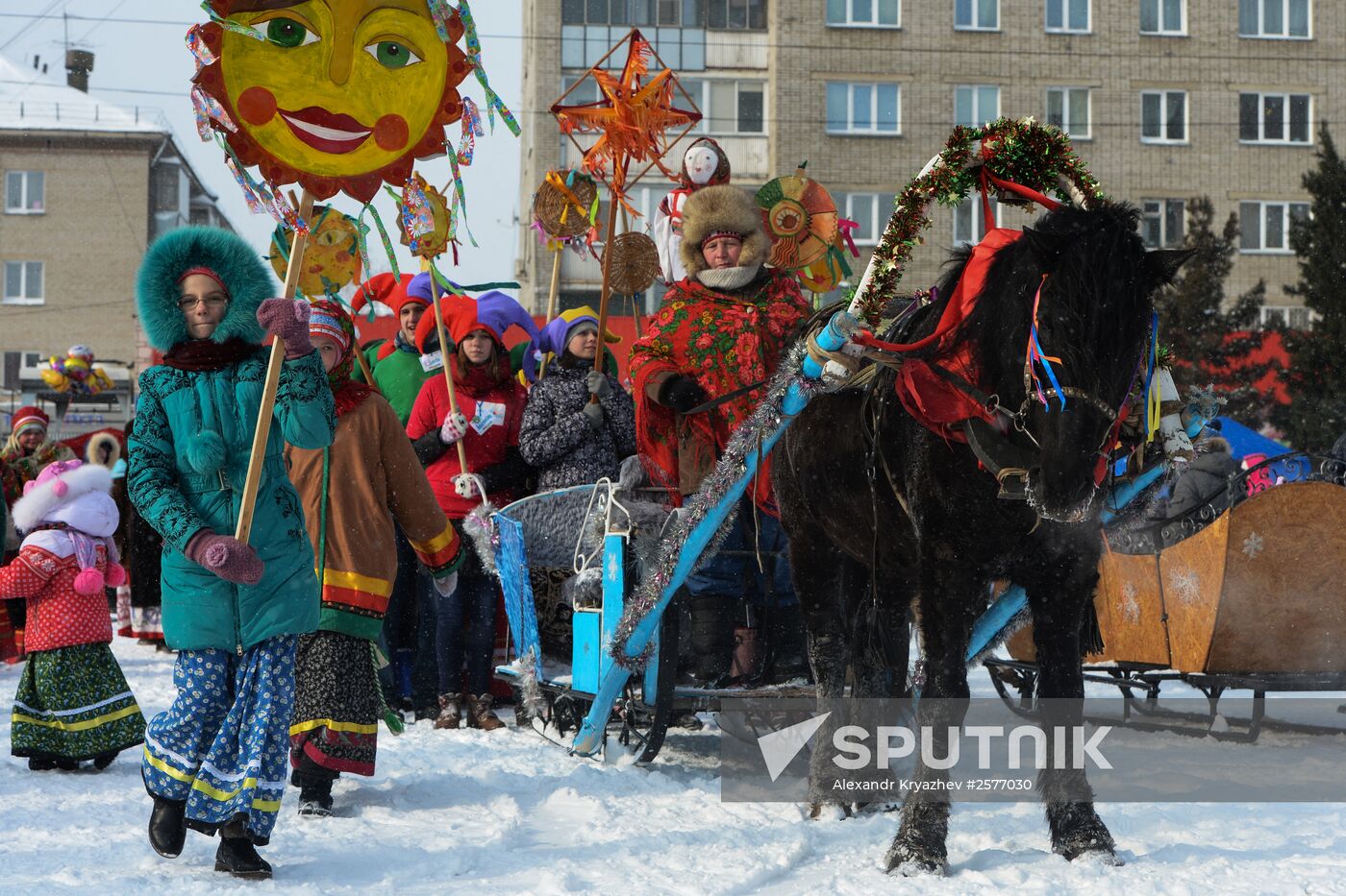 Shrovetide celebrations in Russian regions