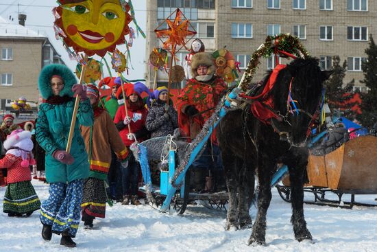 Shrovetide celebrations in Russian regions