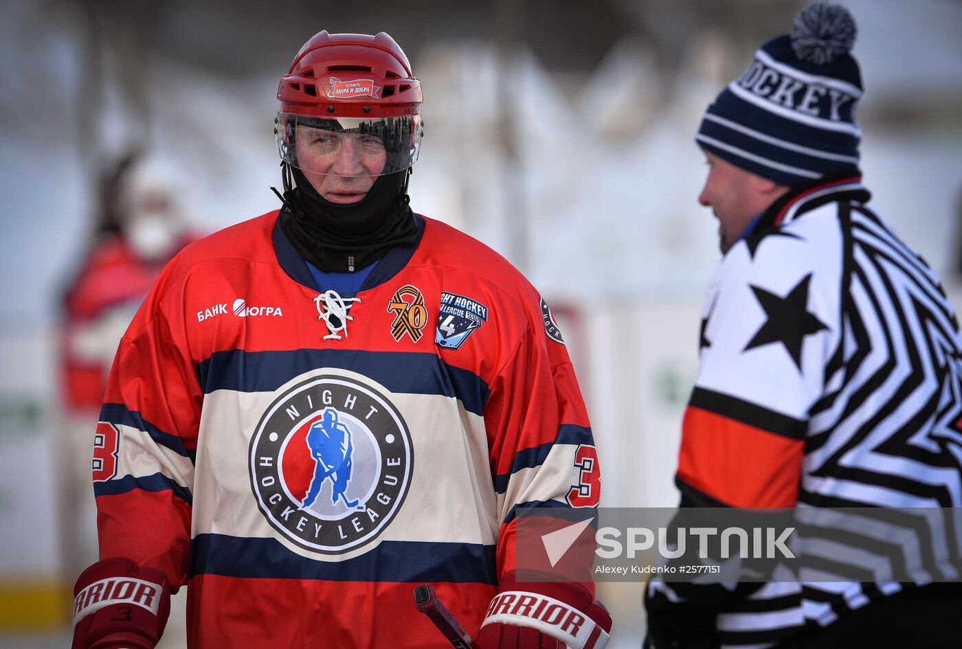 Hockey festival on Lake Baikal surface sponsored by Night Hockey League
