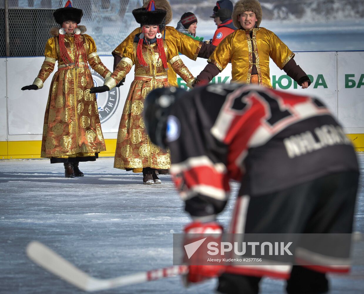 Hockey festival on Lake Baikal surface sponsored by Night Hockey League