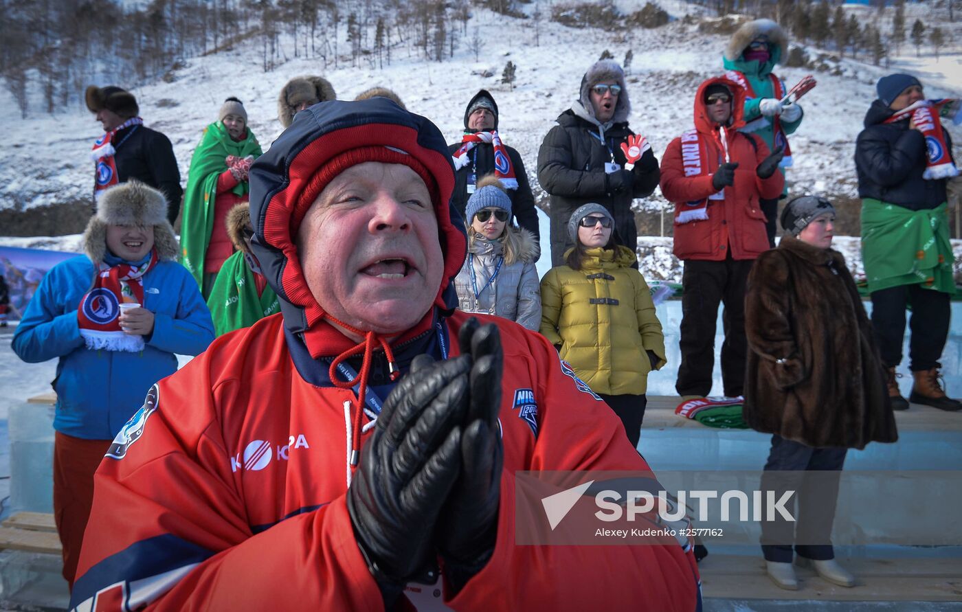 Hockey festival on Lake Baikal surface sponsored by Night Hockey League