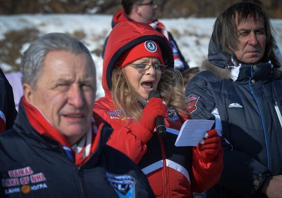 Hockey festival on Lake Baikal surface sponsored by Night Hockey League