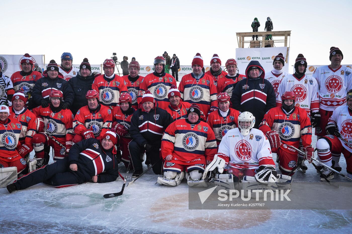 Hockey festival on Lake Baikal surface sponsored by Night Hockey League