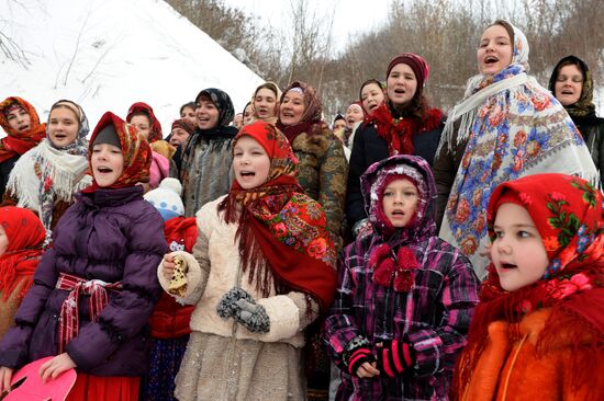Shrovetide celebrations in Russian regions