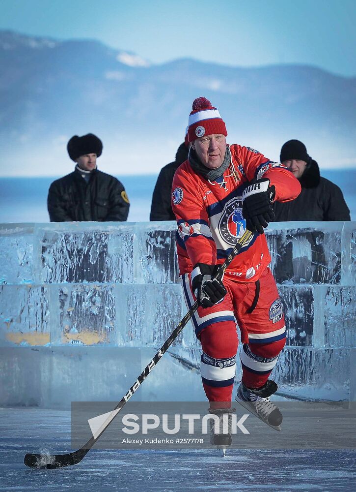 Hockey festival on Lake Baikal surface sponsored by Night Hockey League