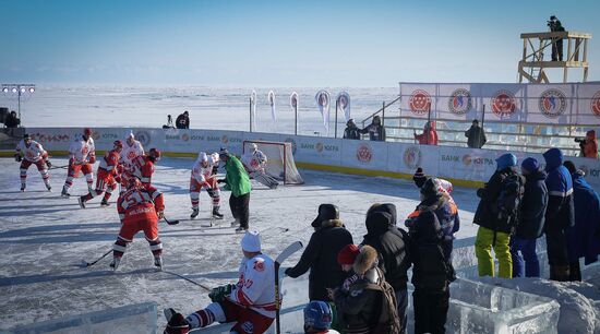 Hockey festival on Lake Baikal surface sponsored by Night Hockey League