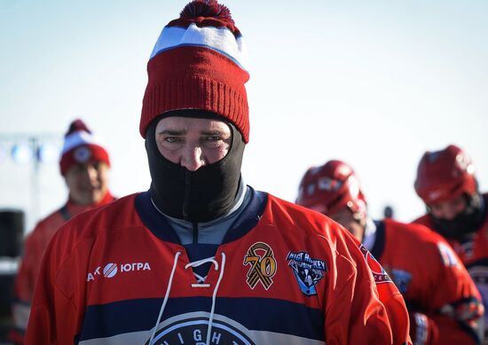 Hockey festival on Lake Baikal surface sponsored by Night Hockey League
