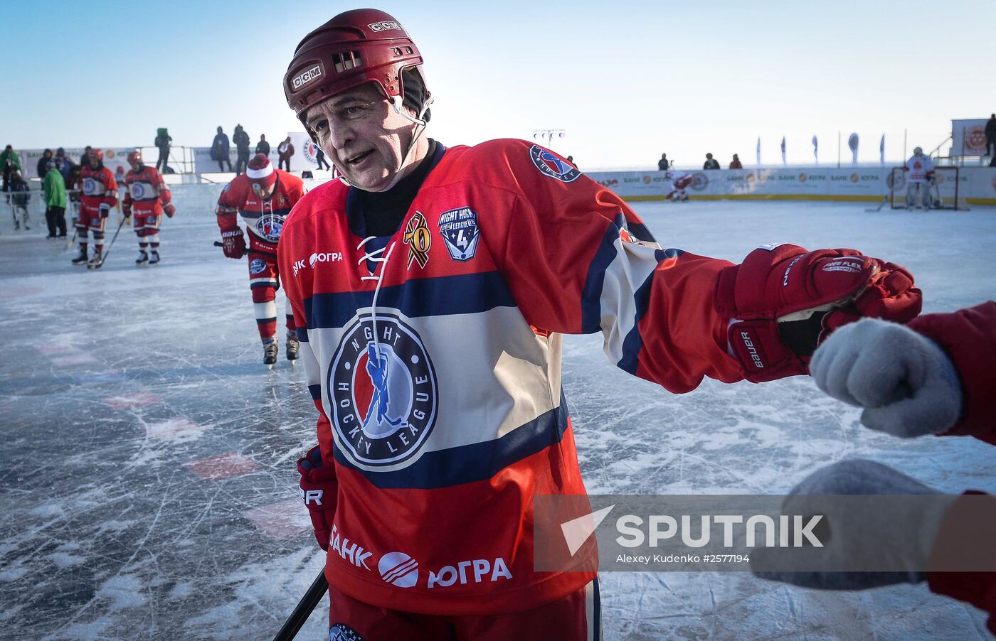 Hockey festival on Lake Baikal surface sponsored by Night Hockey League