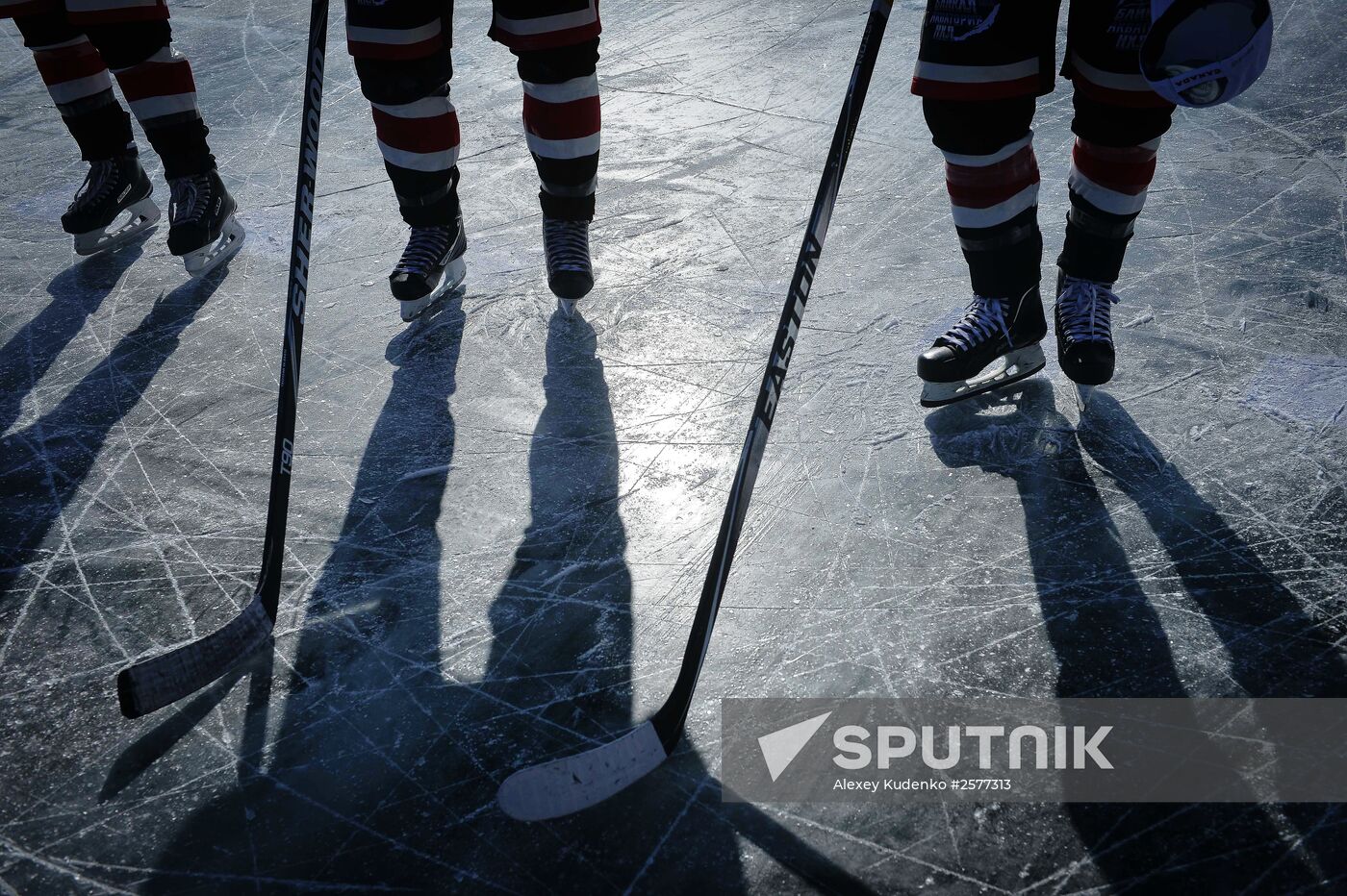 Hockey festival on Lake Baikal surface
