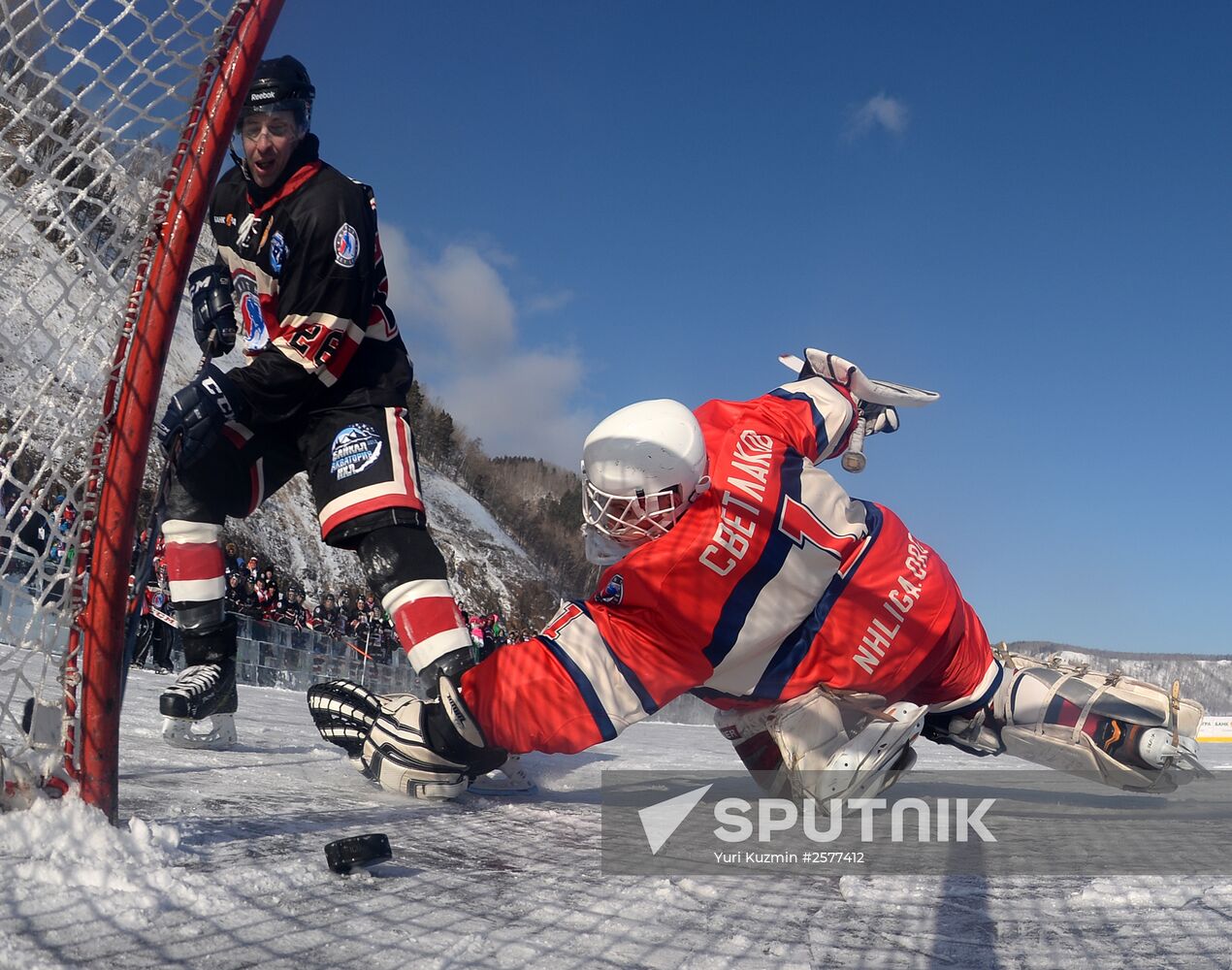 Hockey festival on Lake Baikal surface