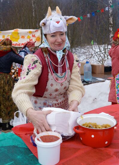 Bakshevsky Maslenitsa celebrated in Moscow Region