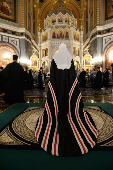 Patriarch Kirill conducts Vespers of Forgiveness at Cathedral of Christ the Savior