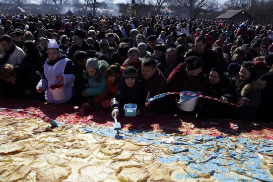 Shrovetide celebrations in Russian regions