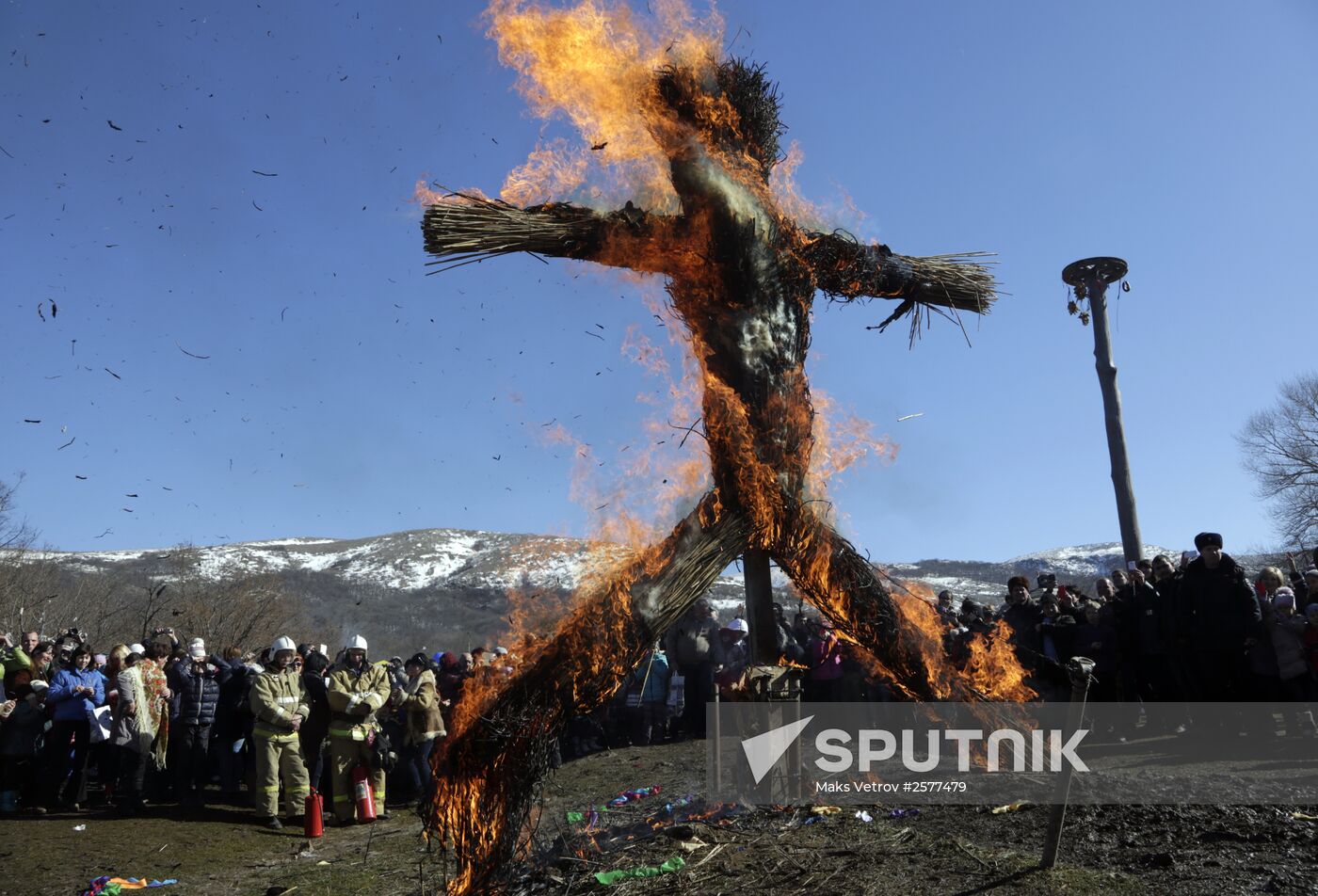 Shrovetide celebrations in Russian regions