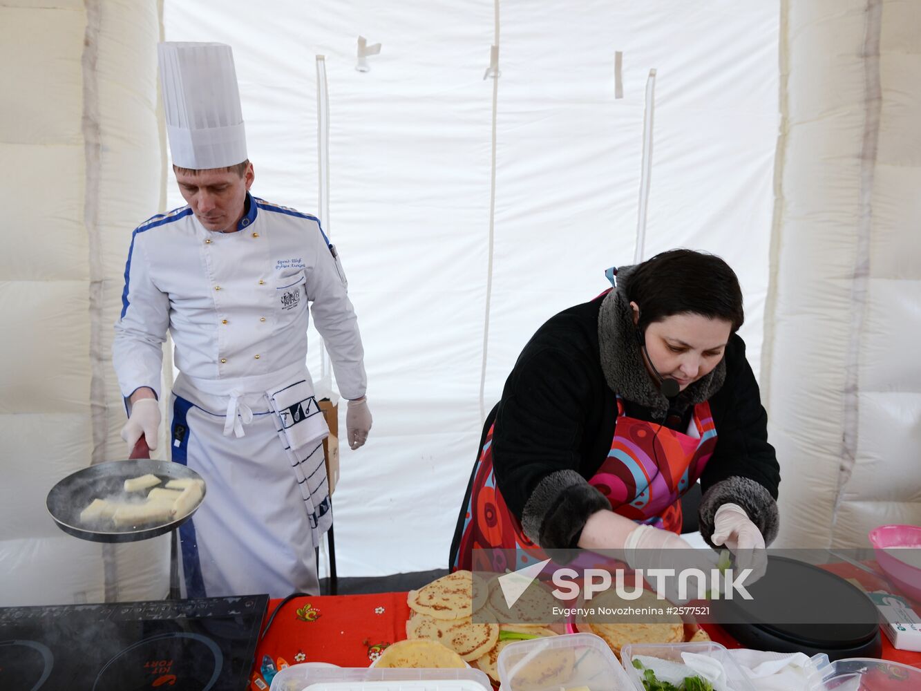 Shrovetide celebrations in Moscow