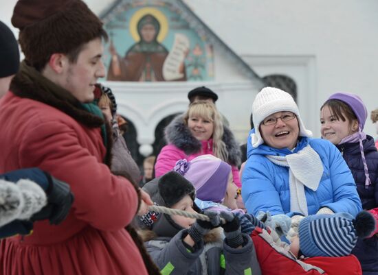 Shrovetide celebrations in Suzdal