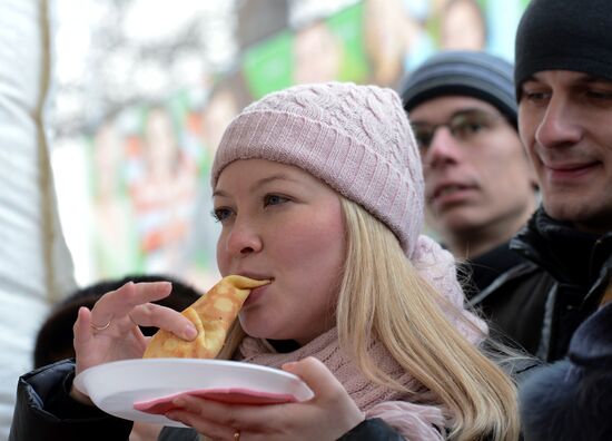 Shrovetide celebrations in Moscow