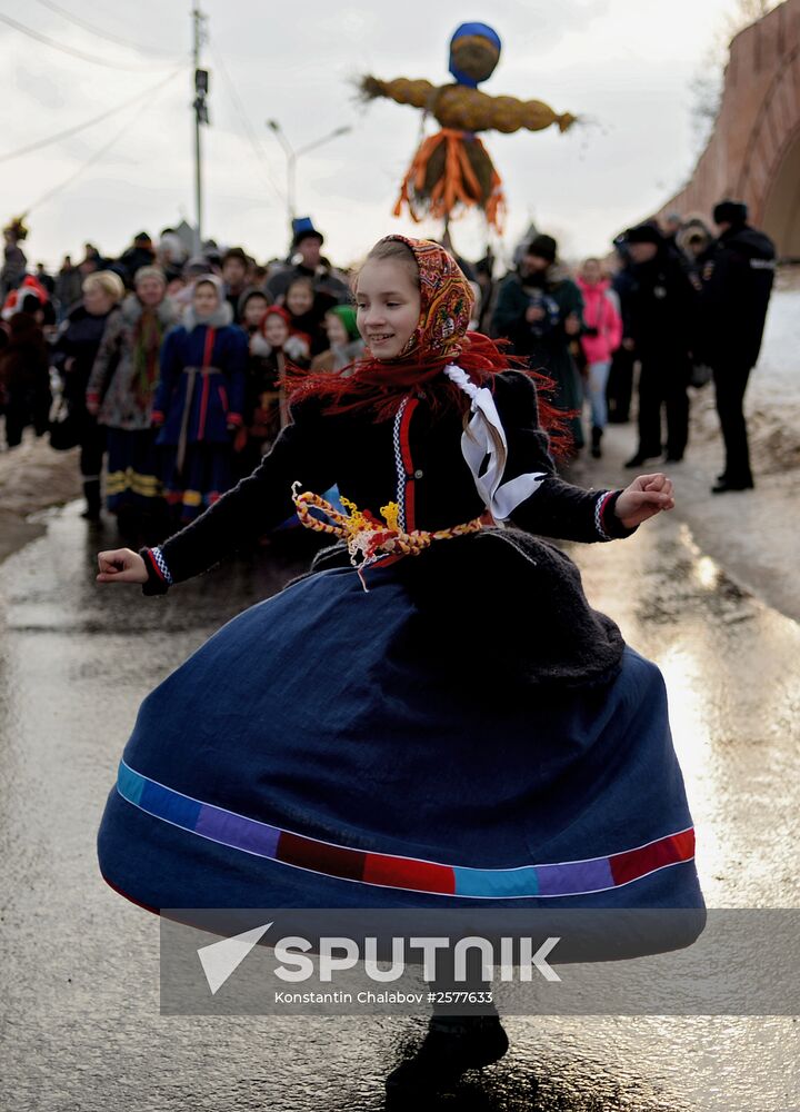 Shrovetide celebrations in Russian regions