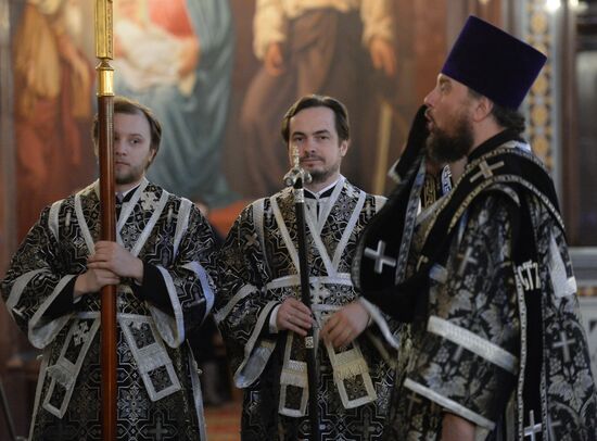 Patriarch Kirill conducts Vespers of Forgiveness at Cathedral of Christ the Savior