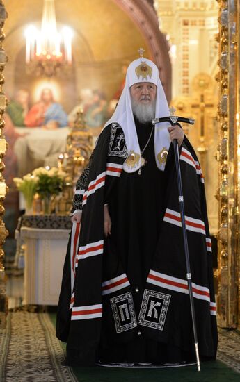 Patriarch Kirill conducts Vespers of Forgiveness at Cathedral of Christ the Savior