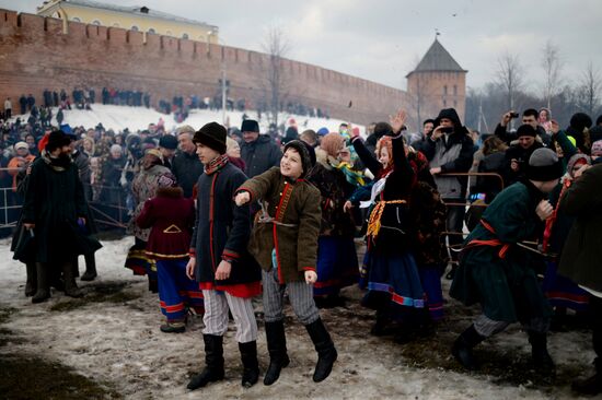 Shrovetide celebrations in Russian regions