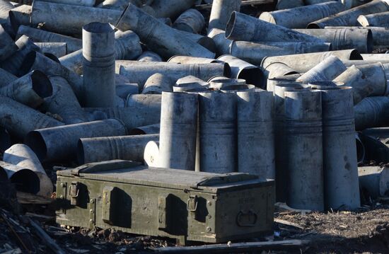Destroyed fortified area of Ukrainian Armed Forces on the outskirts of Debaltseve