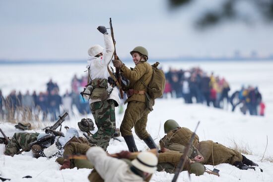 "Reconnaissance. Kellomäki Coast" military historical re-enactment