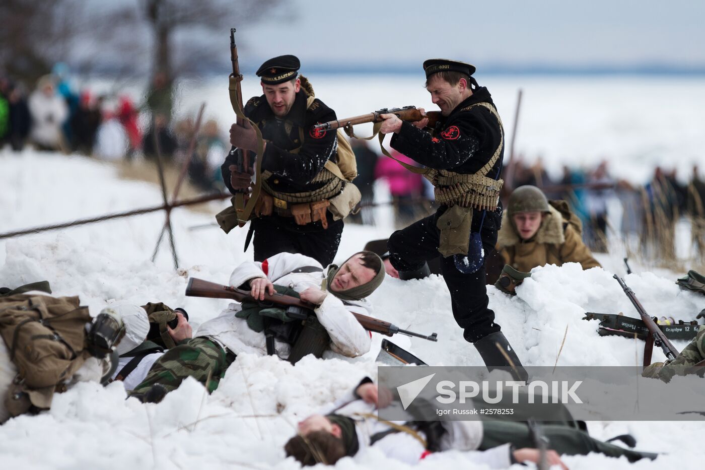 "Reconnaissance. Kellomäki Coast" military historical re-enactment