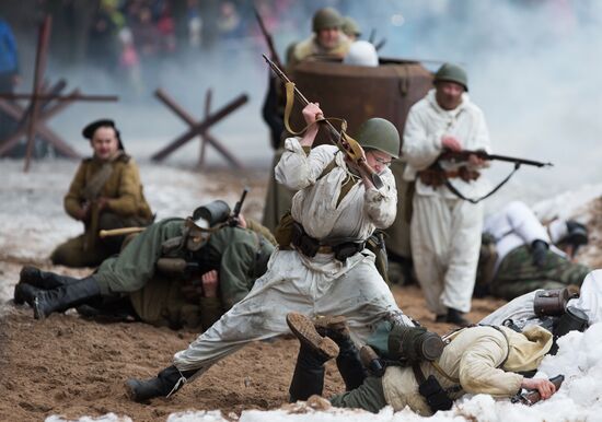 "Reconnaissance. Kellomäki Coast" military historical re-enactment