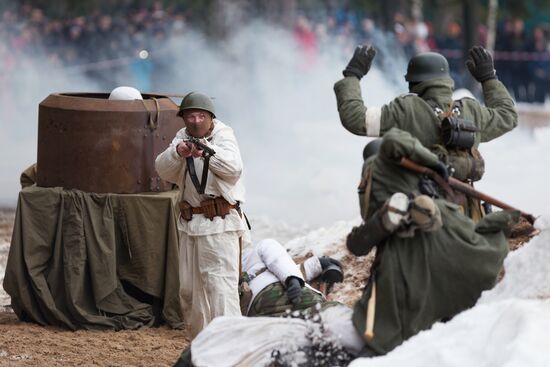 "Reconnaissance. Kellomäki Coast" military historical re-enactment
