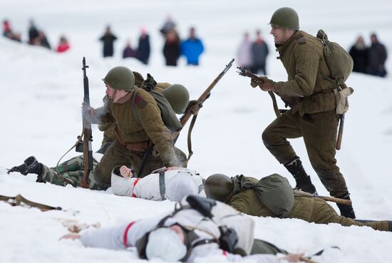 "Reconnaissance. Kellomäki Coast" military historical re-enactment