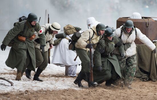"Reconnaissance. Kellomäki Coast" military historical re-enactment