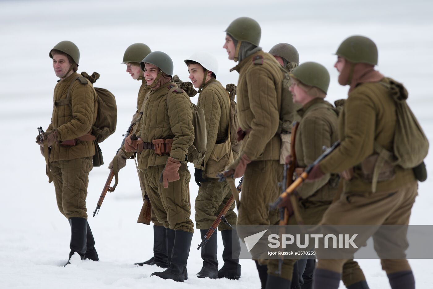 "Reconnaissance. Kellomäki Coast" military historical re-enactment