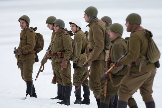 "Reconnaissance. Kellomäki Coast" military historical re-enactment