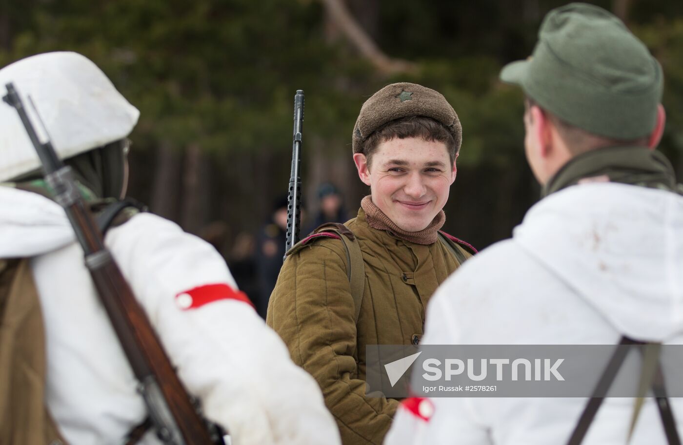 "Reconnaissance. Kellomäki Coast" military historical re-enactment