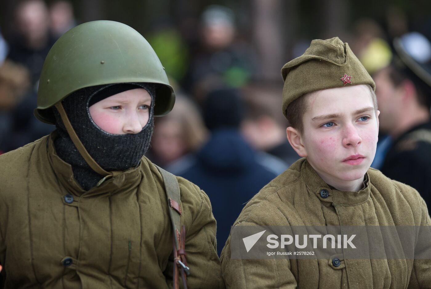 "Reconnaissance. Kellomäki Coast" military historical re-enactment