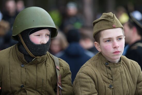 "Reconnaissance. Kellomäki Coast" military historical re-enactment
