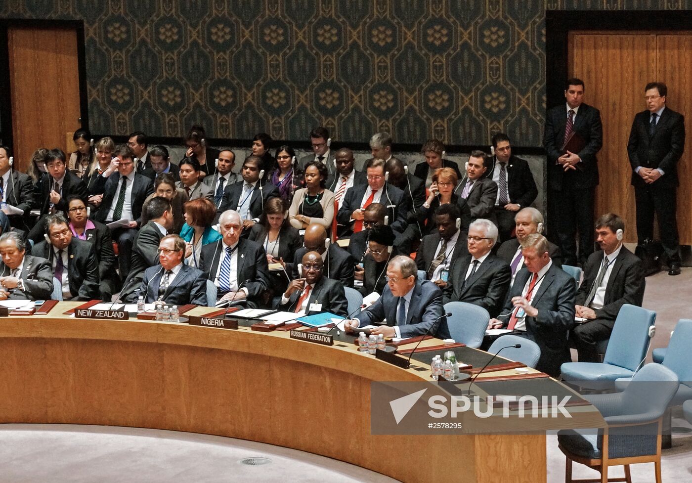 Russian Foreign Minister Lavrov takes part in ministerial debate of the UNSC
