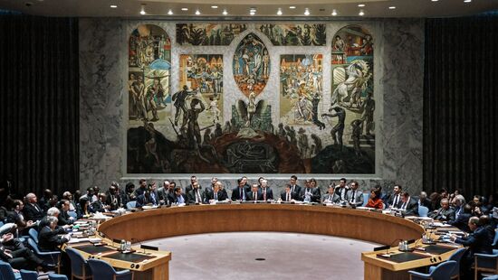 Russian Foreign Minister Lavrov takes part in ministerial debate of the UNSC
