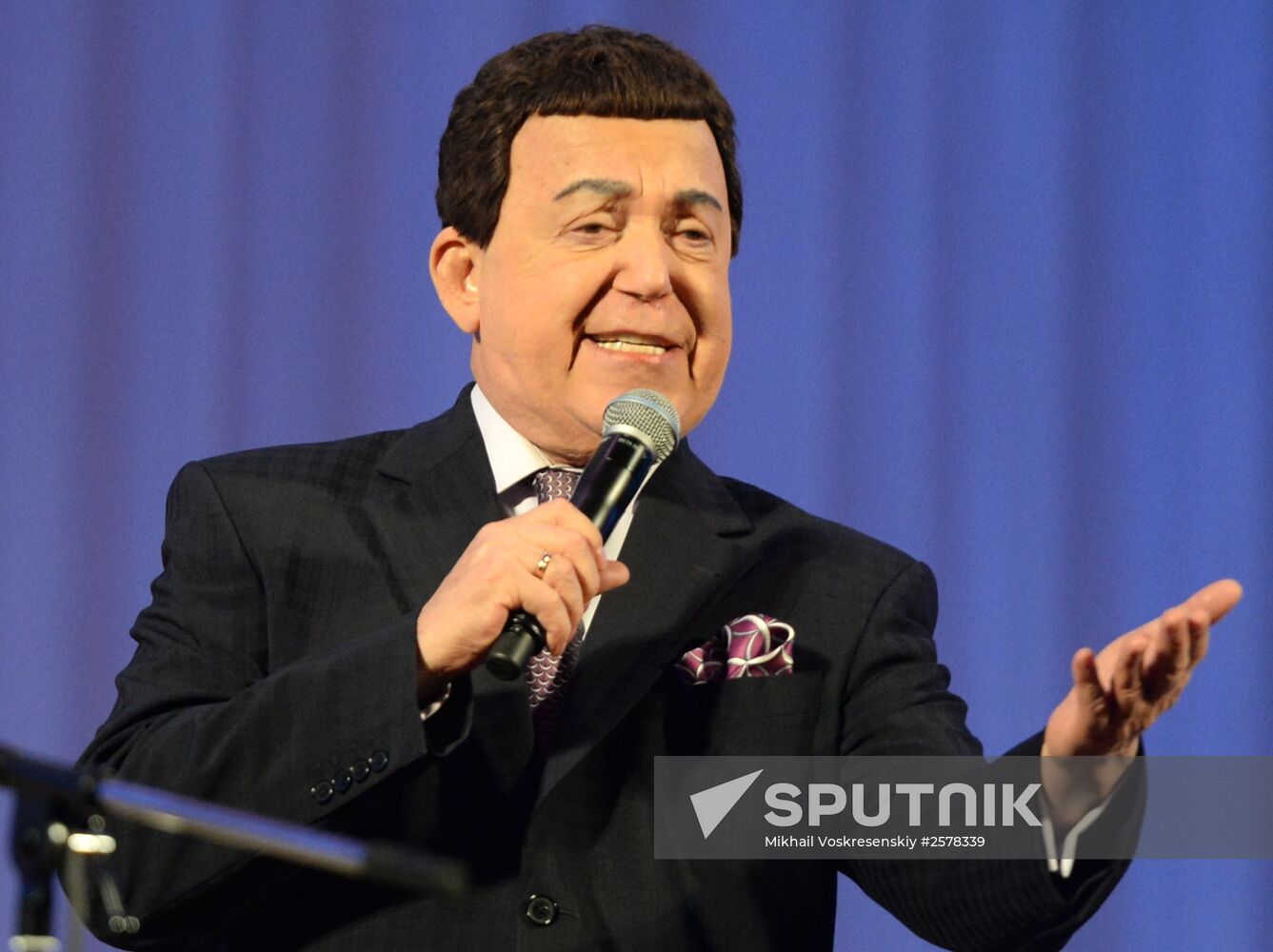 Iosif Kobzon performs at the Donetsk Opera and Ballet Theater