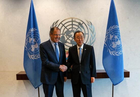 Russian Foreign Minister Sergei Lavrov takes part in UNSC ministerial debates