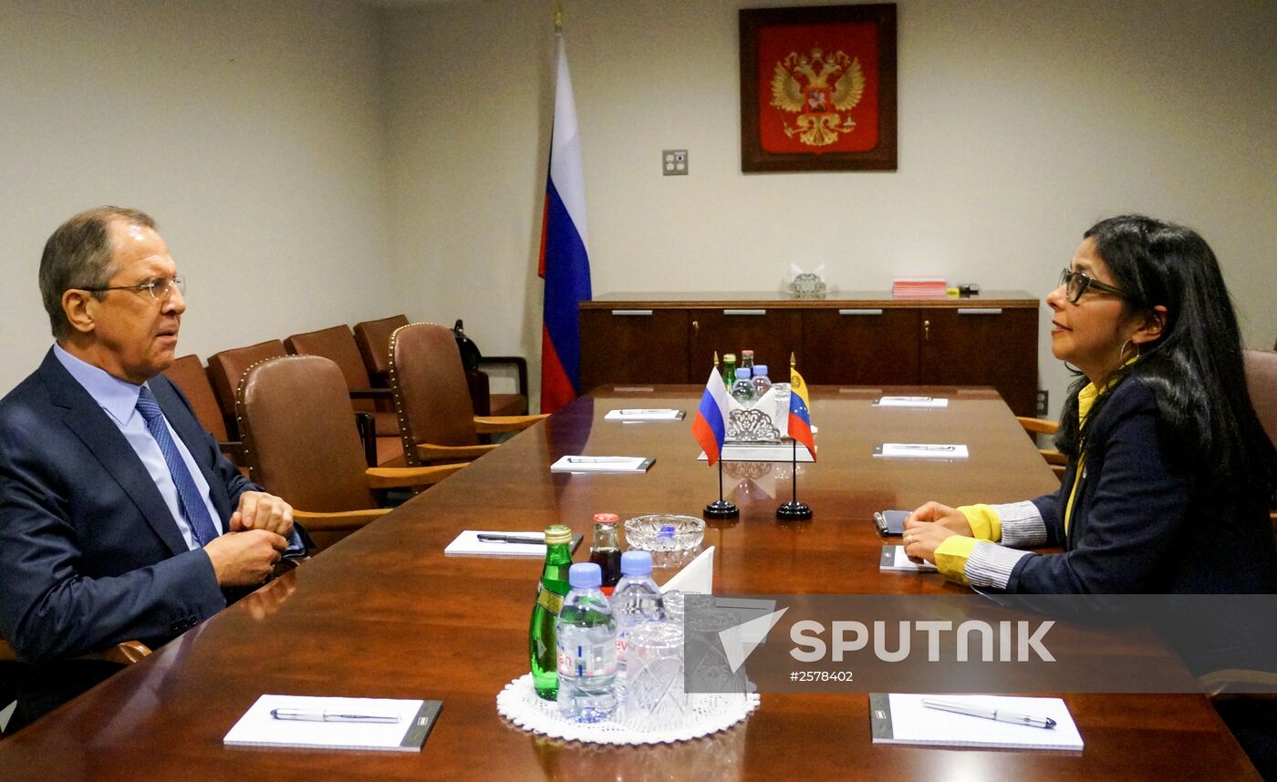 Russian Foreign Minister Sergei Lavrov takes part in UNSC ministerial debates