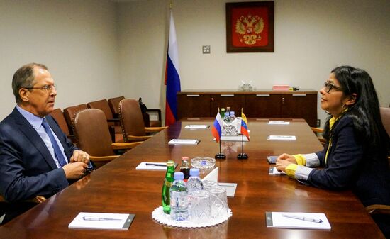 Russian Foreign Minister Sergei Lavrov takes part in UNSC ministerial debates
