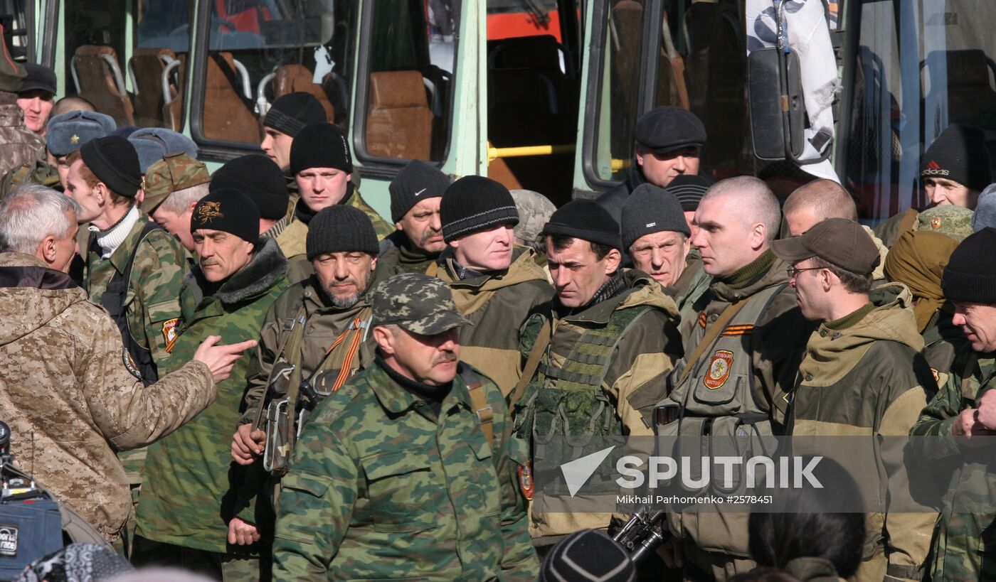 Presentation of awards to DPR self-defense fighters in Donetsk