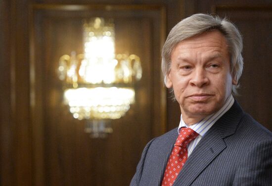 State Duma Speaker Sergei Naryshkin meets with President of French Senate Gerard Larcher