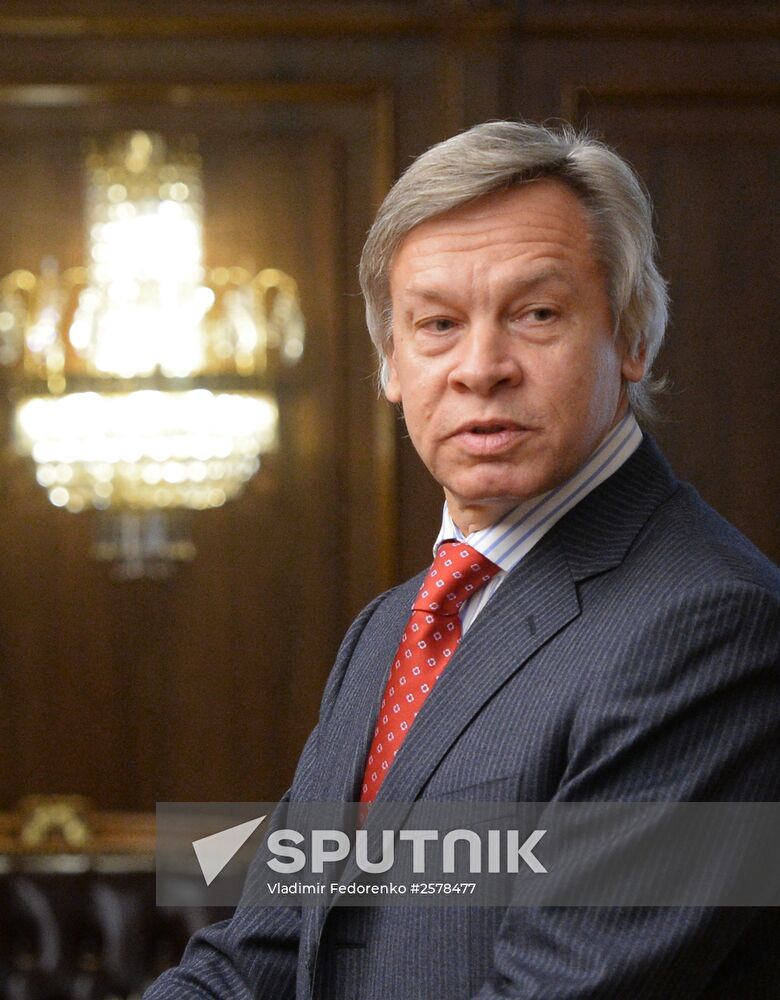 State Duma Speaker Sergei Naryshkin meets with President of French Senate Gerard Larcher